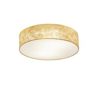 Plafoniera Contemporanea Viserbella 1 Luce Acciaio Ottone