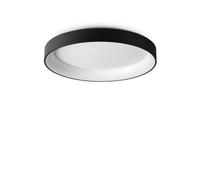 Plafoniera Contemporanea Ziggy Metallo Nero Led Integrato 62W 3000K Ip20