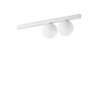 Plafoniera Contemporaneo Binomio Metallo Bianco 2 Luci G9 4W 3000K Ip20