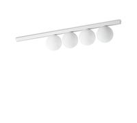 Plafoniera Contemporaneo Binomio Metallo Bianco 4 Luci G9 4W 3000K Ip20