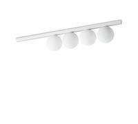 Plafoniera Contemporaneo Binomio Metallo Bianco 4 Luci G9 4W 3000K Ip20