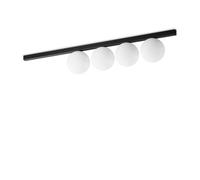 Plafoniera Contemporaneo Binomio Metallo Nero 4 Luci G9 4W 3000K Ip20