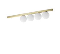 Plafoniera Contemporaneo Binomio Metallo Ottone 4 Luci G9 4W 3000K Ip20