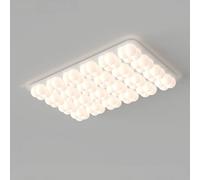 Plafoniera Creativa a Bolle, Stanza Calda e Romantica in Semplice Stile Crema, Luce per Sala da Pranzo, Soggiorno, Camera da Letto, 50 cm