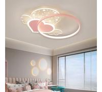 Plafoniera Creativa a Forma di Cuore Lampada da Soffitto in Stile Infantile Bella Lampadario a Stella Atmosfera Decorativa Apparecchio di Illuminazione a Soffitto per la Camera dei Bambini Camera