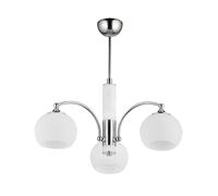 Plafoniera Cromo Bianco 3-flammig Moderno Nabo Soggiorno Sala Deckenleuchte