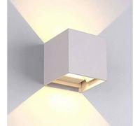 Plafoniera Cubo Applique LED 12W da Esterno Doppia Emissione CCT 3000K 4000K 650