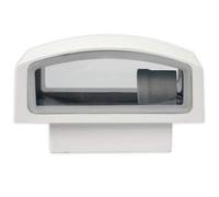 Plafoniera Da Esterno Applique Doppia Luce Acciaio Vetro E27 Lampada Led Bianco