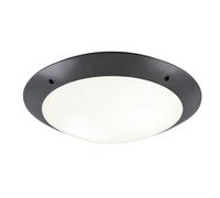 Plafoniera da Esterno Attacco E27 in Plastica Antracite