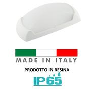 PLAFONIERA DA ESTERNO IP65 ROTONDA IP65 MADE IN ITALY IN RESINA [EEK: A+++]