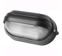 Plafoniera da Giardino PALPEBRA OVALE MINI NERA 21,5x11x10 cm E27 IP44 in Scatol