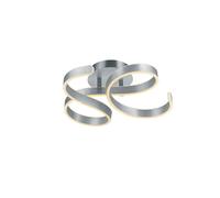 Plafoniera da Interno a LED in Metallo Alluminio Spazzolato