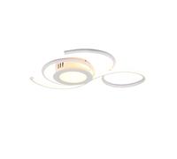 Plafoniera da Interno a LED in Metallo Bianco Opaco