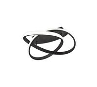 Plafoniera da Interno a LED in Metallo Nero Opaco