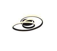 Plafoniera da Interno a LED in Metallo Nero Opaco