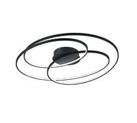 Plafoniera da Interno a LED in Metallo Nero Opaco