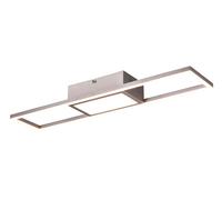 Plafoniera da Interno a LED in Metallo Nichel Satinato