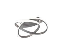 Plafoniera da Interno a LED in Metallo Nickel Opaco