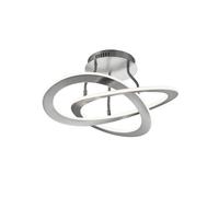 Plafoniera da Interno a LED in Metallo Nickel Opaco