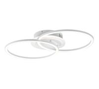 Plafoniera da Interno a LED SMD in Metallo Bianco Opaco