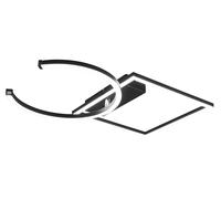 Plafoniera da Interno a LED SMD in Metallo Nero Opaco