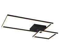 Plafoniera da Interno a LED SMD in Metallo Nero Opaco