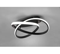 Plafoniera da Interno a LED SMD in Metallo Nero Opaco