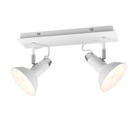 Plafoniera da Interno Attacco E14 in Metallo Bianco Opaco