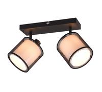 Plafoniera da Interno Attacco E14 in Metallo Nero Opaco