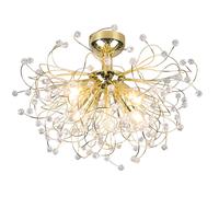 Plafoniera da Interno Attacco E14 in Metallo Ottone lucido