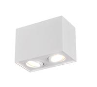 Plafoniera da Interno Attacco GU10 in Metallo Bianco Opaco