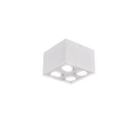 Plafoniera da Interno GU10 in Metallo Bianco Opaco