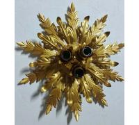 Plafoniera da soffitta con 3 luci E27 lampada nel colore oro antica ART.L20