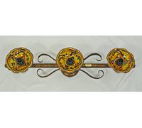 Plafoniera da soffitta con la ceramica decorata a mano lampada 3 luci art.L14