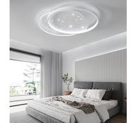 plafoniera da soffitto a led lampadario Doppio cerchi Cielo Stellato luce fredda [EEK: A++]