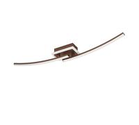 Plafoniera da soffitto a led moderna 12w design led ruggine gl1865/2