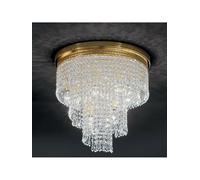 PLAFONIERA DA SOFFITTO CLASSICA IN CRISTALLO LEO-MOSCA-PL40-5L