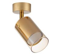 Plafoniera da soffitto GU10 Orientabile in Vetro - Oro