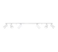 Plafoniera da soffitto in Acciaio 6xGU10 RING 6L Bianca da interno