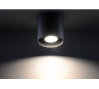 Plafoniera da Soffitto in Alluminio ORBIS 1 GU10 Nera da Interno