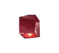 Plafoniera da soffitto in ceramica colorata vintage quadrato 1 luce FLR-203