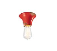 Plafoniera da soffitto in ceramica vintage grande 1 luce per corridoio FLR-195