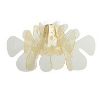 Plafoniera da soffitto in metacrilato ARALIA Ø53xh23 cm Medio, E27 Lampadine1 x 42 W max - E27 HGS colore texture gold oro