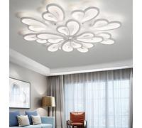 Plafoniera da Soffitto LED 105W Design Floreale Dimmer Telecomando IP20 Interno