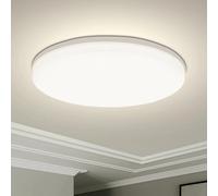 PLAFONIERA DA SOFFITTO LED 18W-48W DESIGN TONDO PIATTA SLIM BIANCO IP44 INTERNI