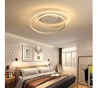 Plafoniera Da Soffitto LED 32W Da Interno Design Cerchio Spirale Bianco Lampada da soffitto IP20 (Luce calda 3000K)