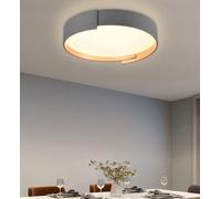 Plafoniera da Soffitto LED 46W Design Circolare Moderno Grigio da Interno IP20