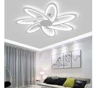 Plafoniera da Soffitto LED 59W Design Girandola Moderno Bianco IP20 Per Interno