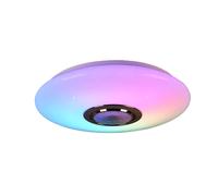 Reality, Plafoniera, Musica incl. 1 x LED,SMD,15,5 Watt,3000-6000K,1700 Lm. incl. 1 x LED,SMD,0,0 Watt, Plastica, Bianco, Finitura: Plastica, Bianco Ø:41,0cm, A:8,5cm Dimmer integrato,