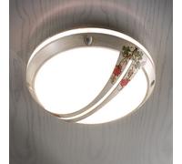 Plafoniera da soffitto per esterno classica in vetro decorata 1 luce FL-196
